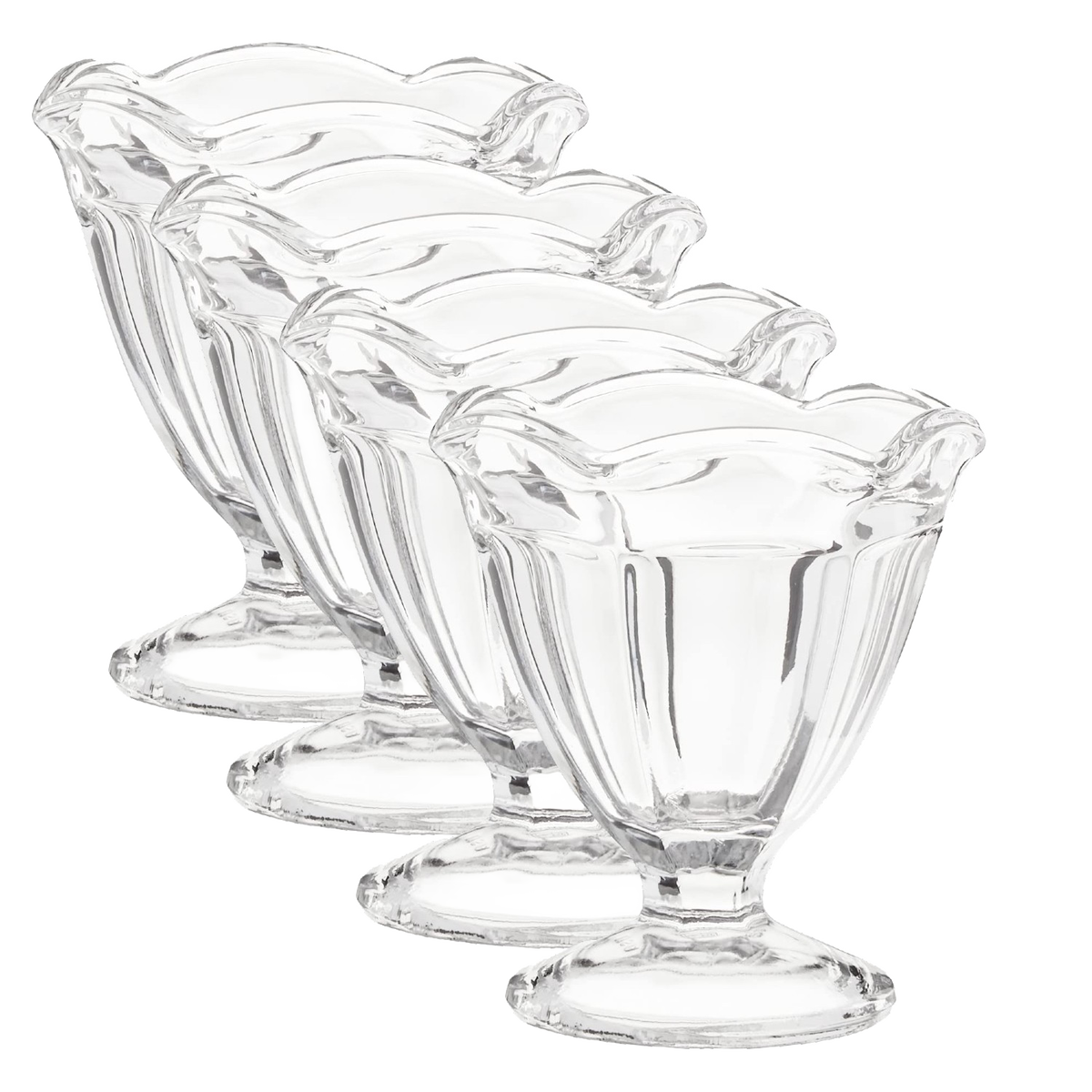 Footed Sherbet Bowls - Set of 4