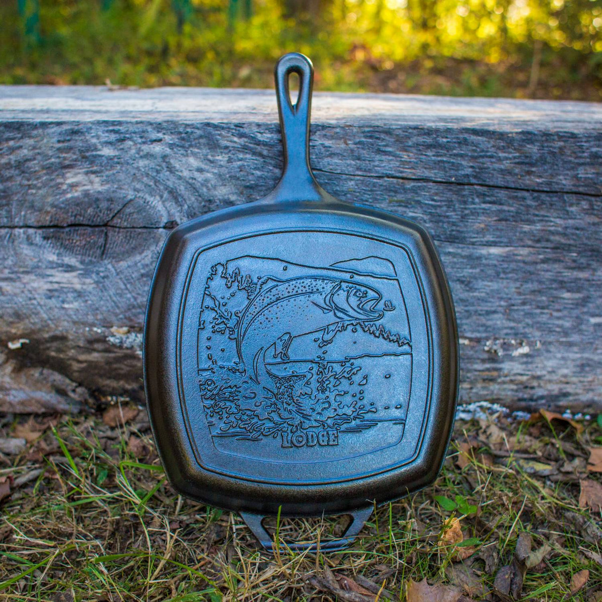 Lodge Cast Iron 10.5" Trout Grill Pan