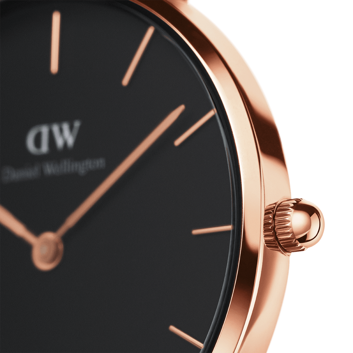 Petite Durham Black Rose Gold