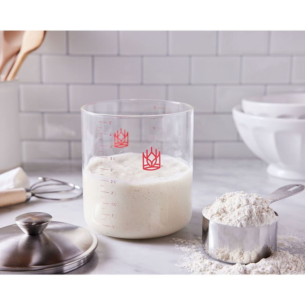 King Arthur Glass Sourdough Crock with Lid