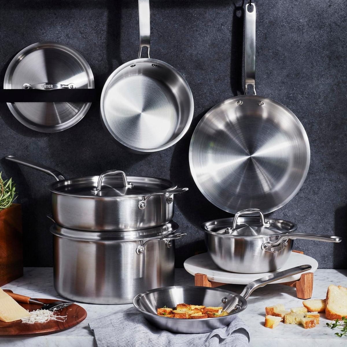 Heritage Steel Eater 10-pc Cookware Set - Fully Clad
