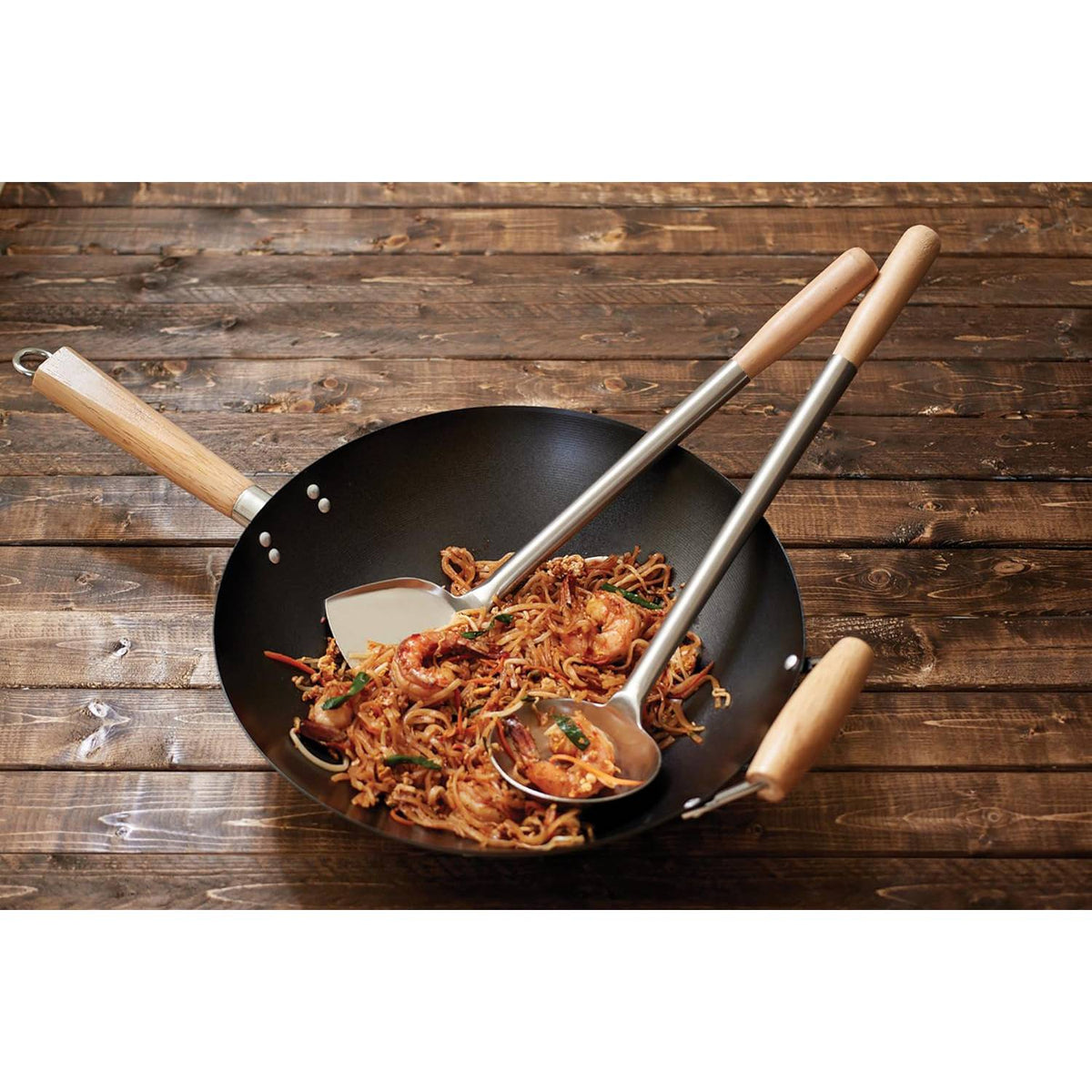 Chuan and Hoak - Spatula and Ladle Wok Utensil Set