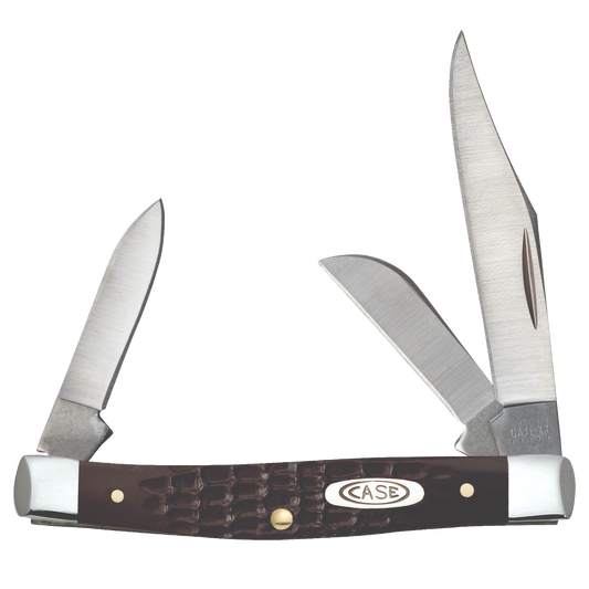 Case Medium Stockman Knife - Brown Synthetic Sloped Bolster