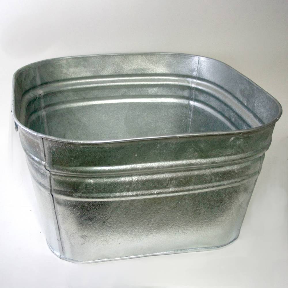 Galvanized Wash Tub - 15.5 Gallons