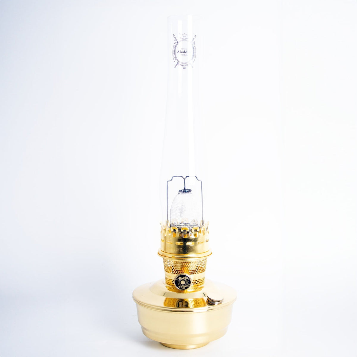 Aladdin Brass Shelf Oil Lamp