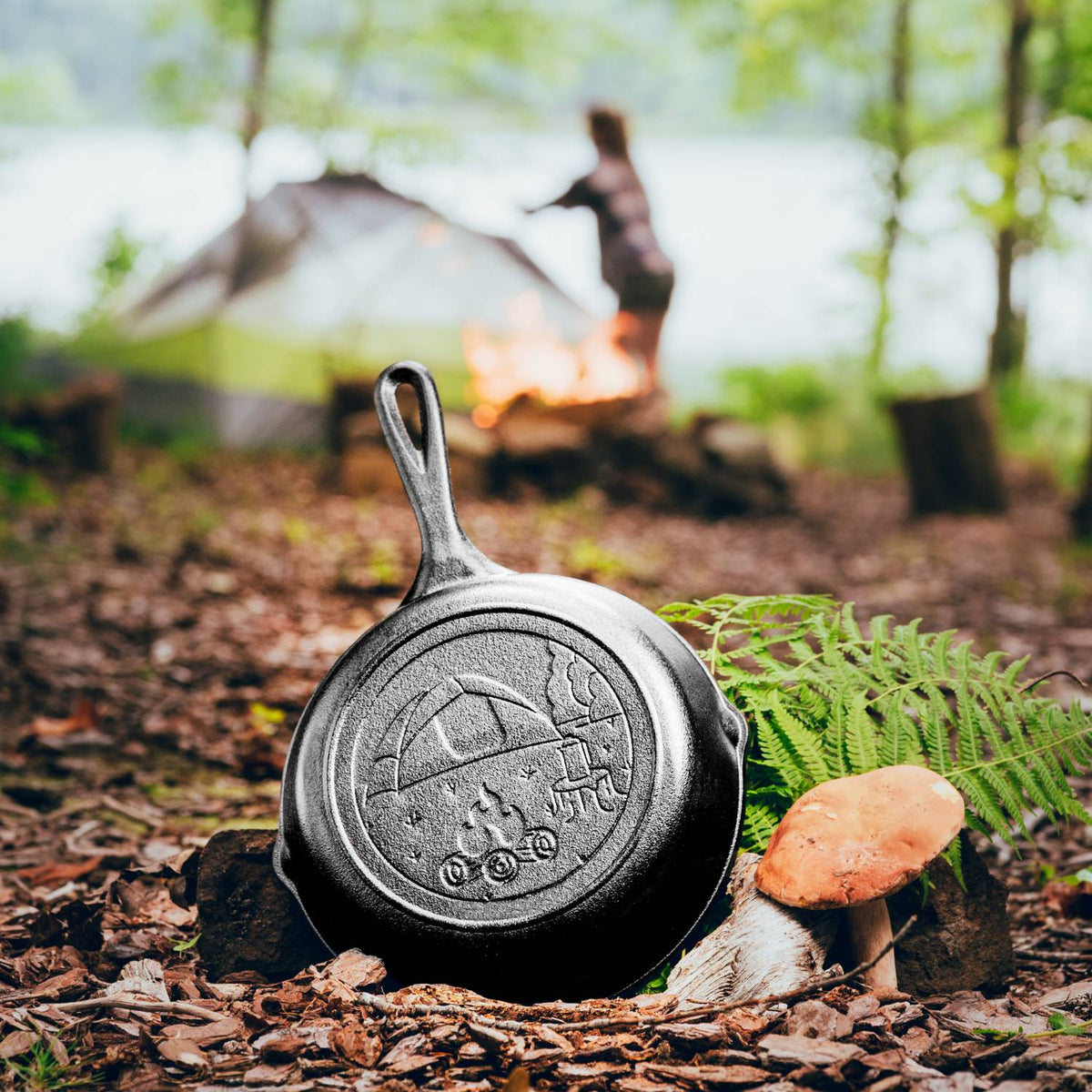 Lodge Cast Iron Tent Skillet - 8 in
