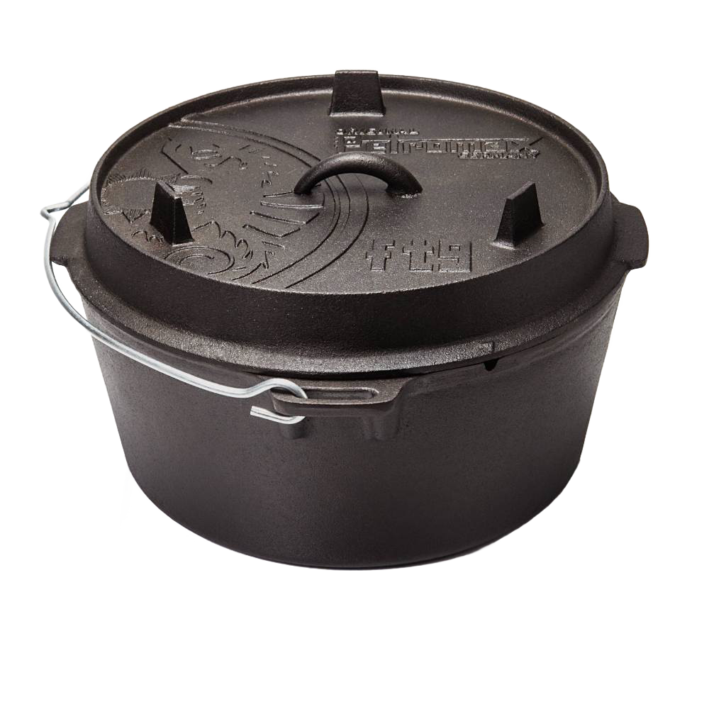 Petromax Cast Iron Dutch Oven with Flat Base
