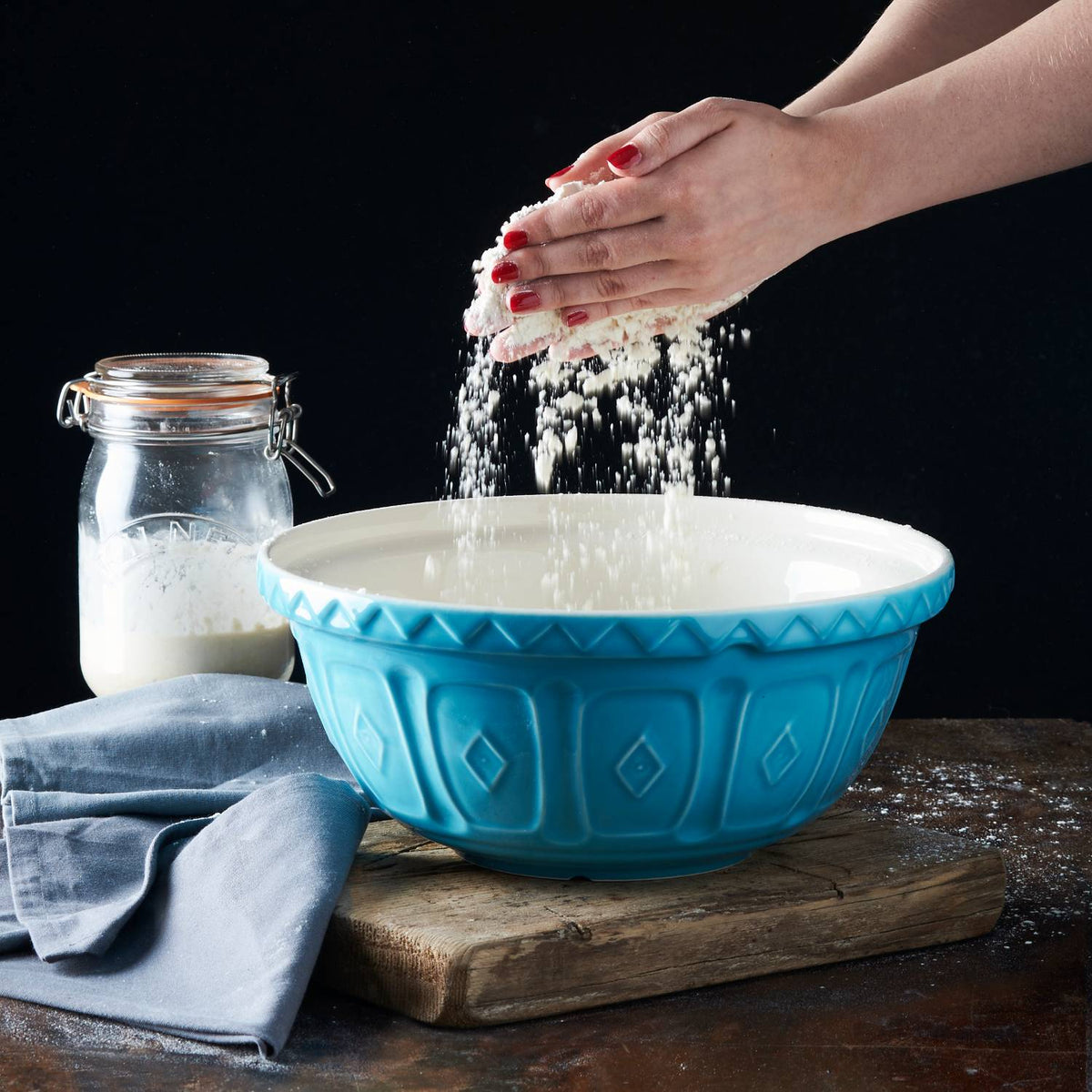 Mason Cash S12 Turquoise Mixing Bowl - 11.5 inch