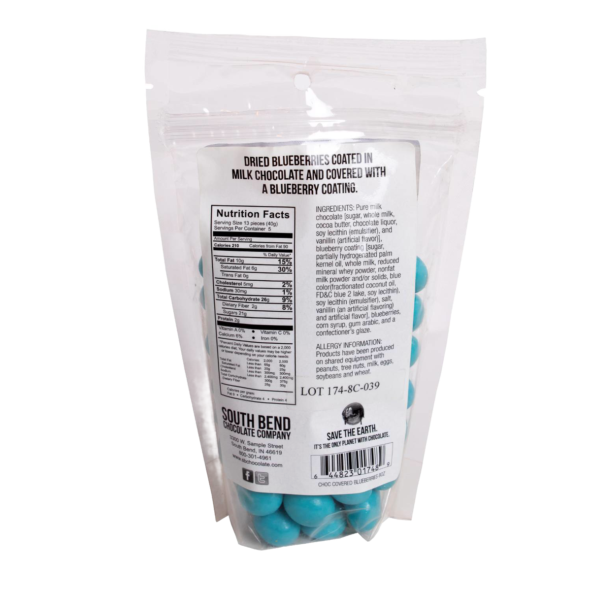 Lehman's Chocolate Covered Blueberries - 8 oz