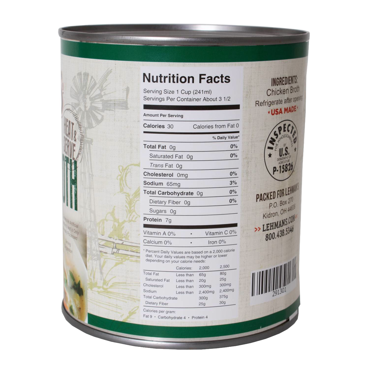 Lehman's Canned Chicken Broth - 27 oz