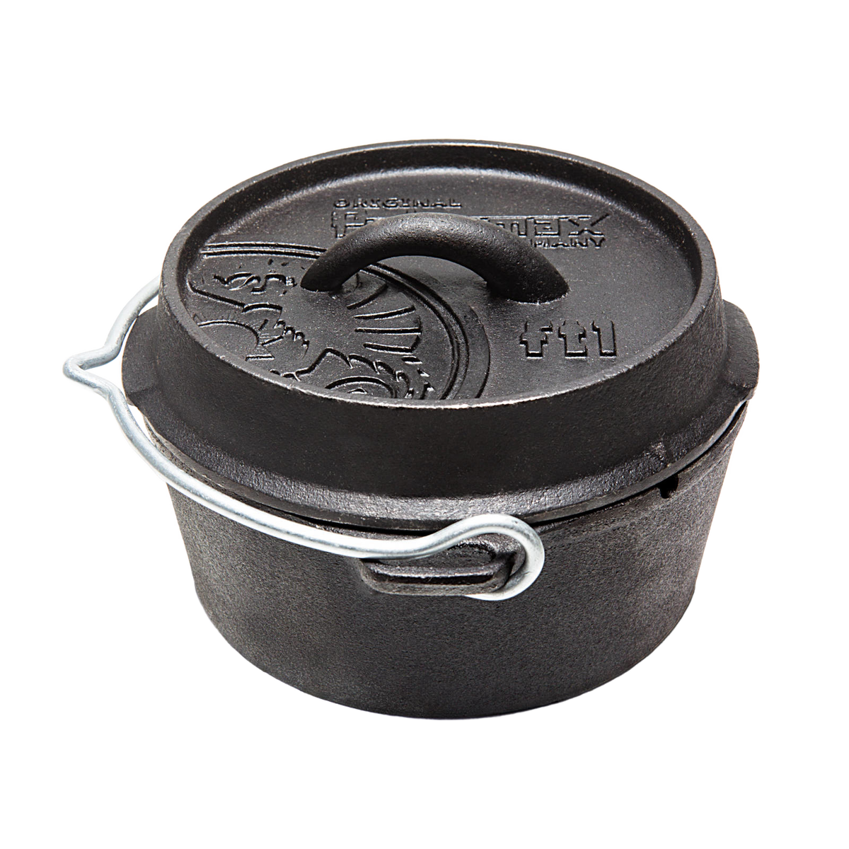 Petromax Cast Iron Dutch Oven with Flat Base