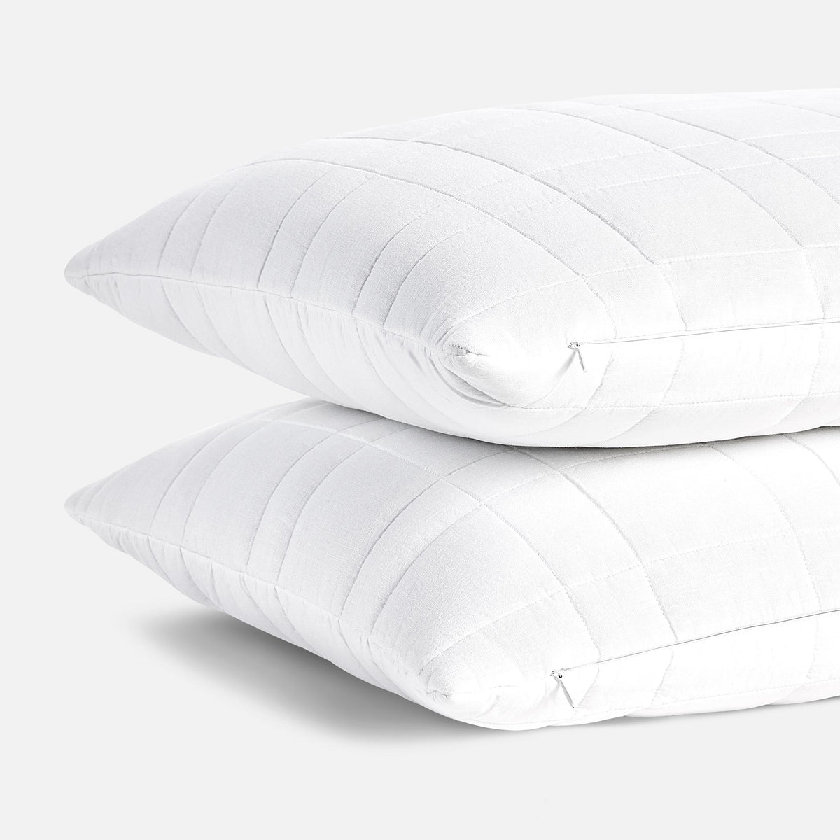 Washed European Linen Quilted Sham Set