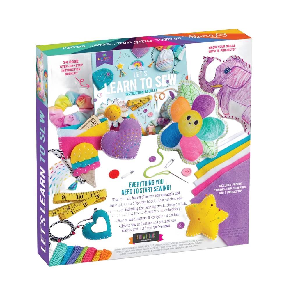 Let's Learn to Sew Craft Kit for Kids