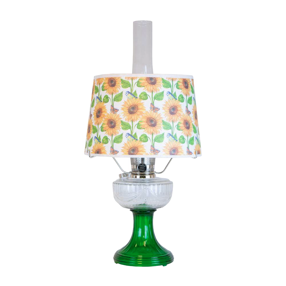 Aladdin Lincoln Drape Oil Lamp with Sunflower Shade