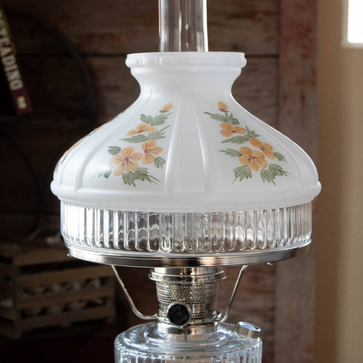 Aladdin Buttercups Glass Oil Lamp Shade
