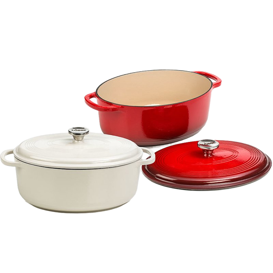 Lodge Enameled Cast Iron 7 Qt Oval Dutch Oven