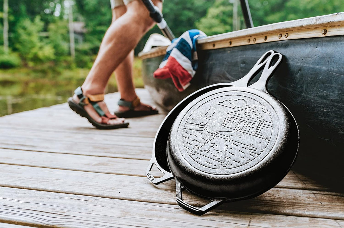 Lodge Cast Iron Cabin Combo Cooker - 3.2 Quart