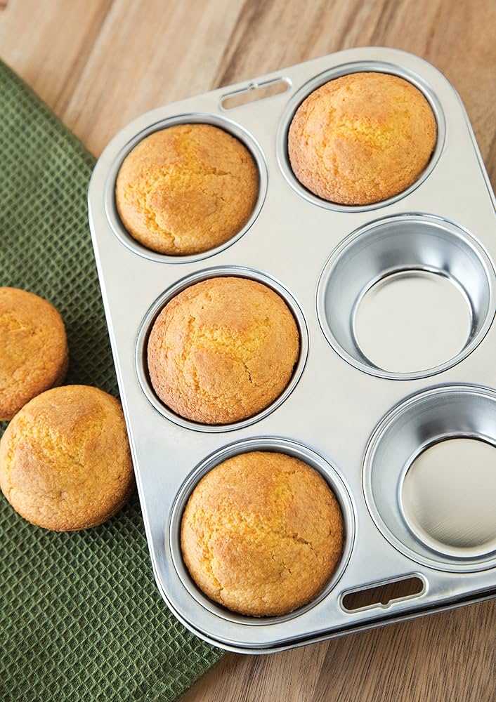 Muffin Pan - Stainless Steel (6 Cup)