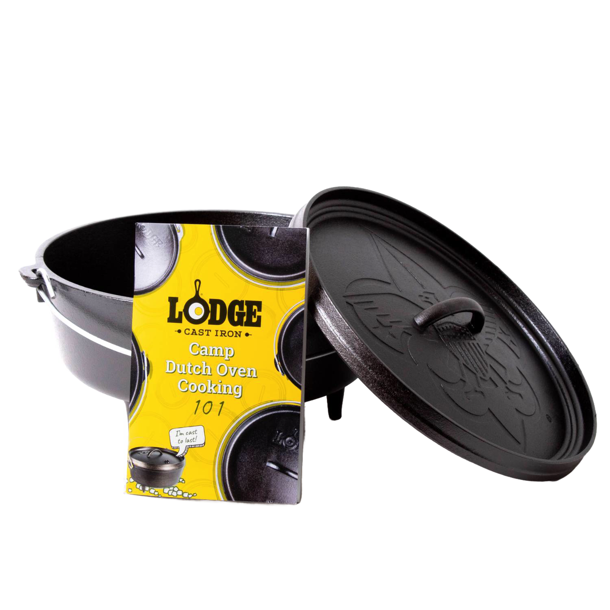 Lodge Cast Iron Camp Dutch Oven - Boy Scout (6 Qt)