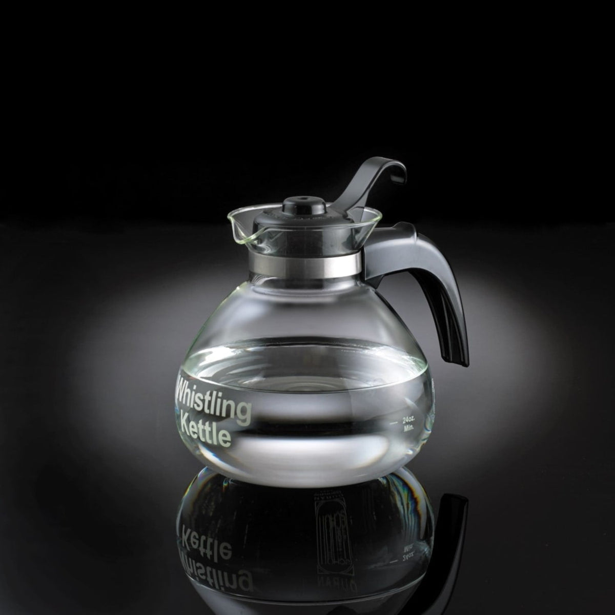 Glass Whistling Teakettle