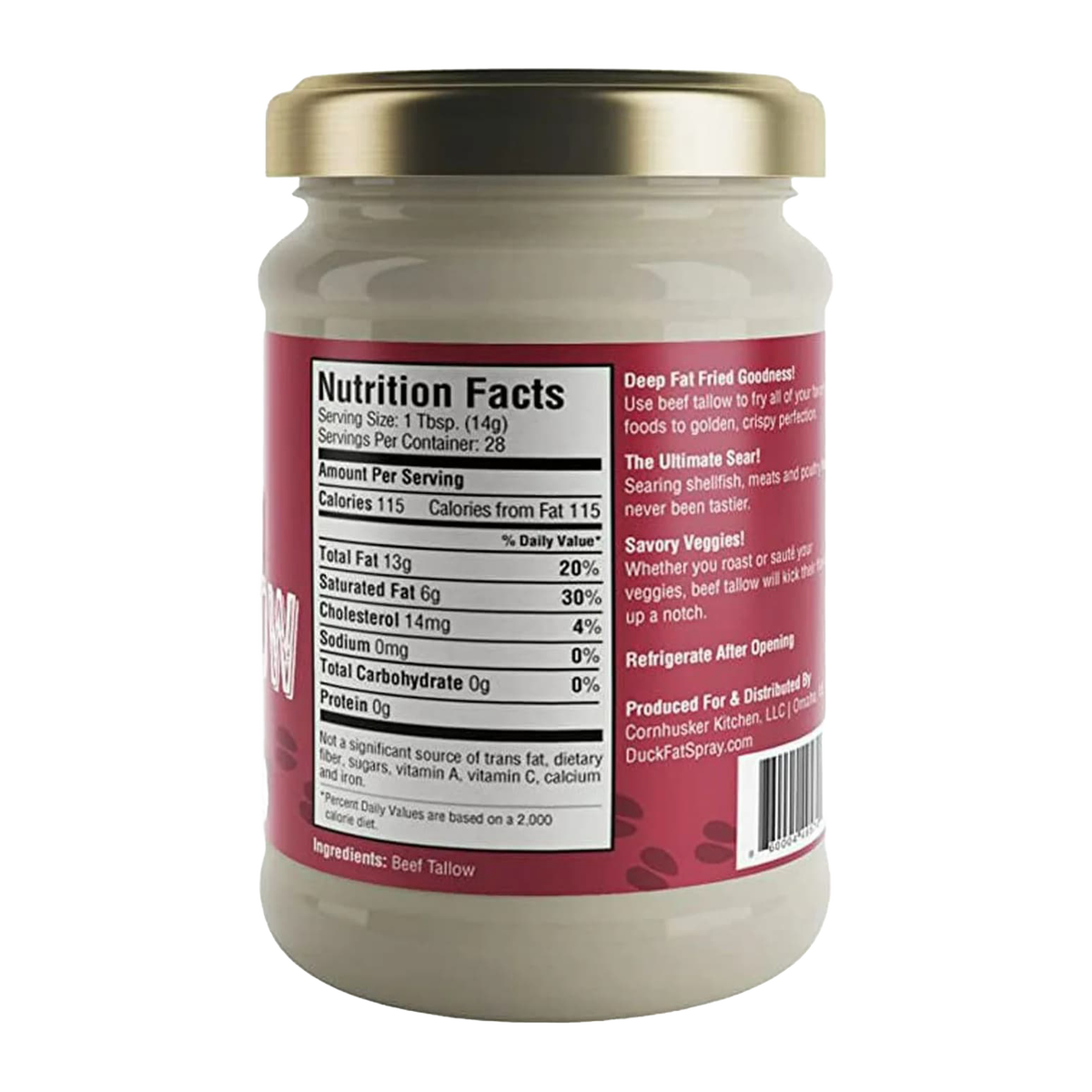 Gourmet Premium Rendered Beef Tallow - 14 oz