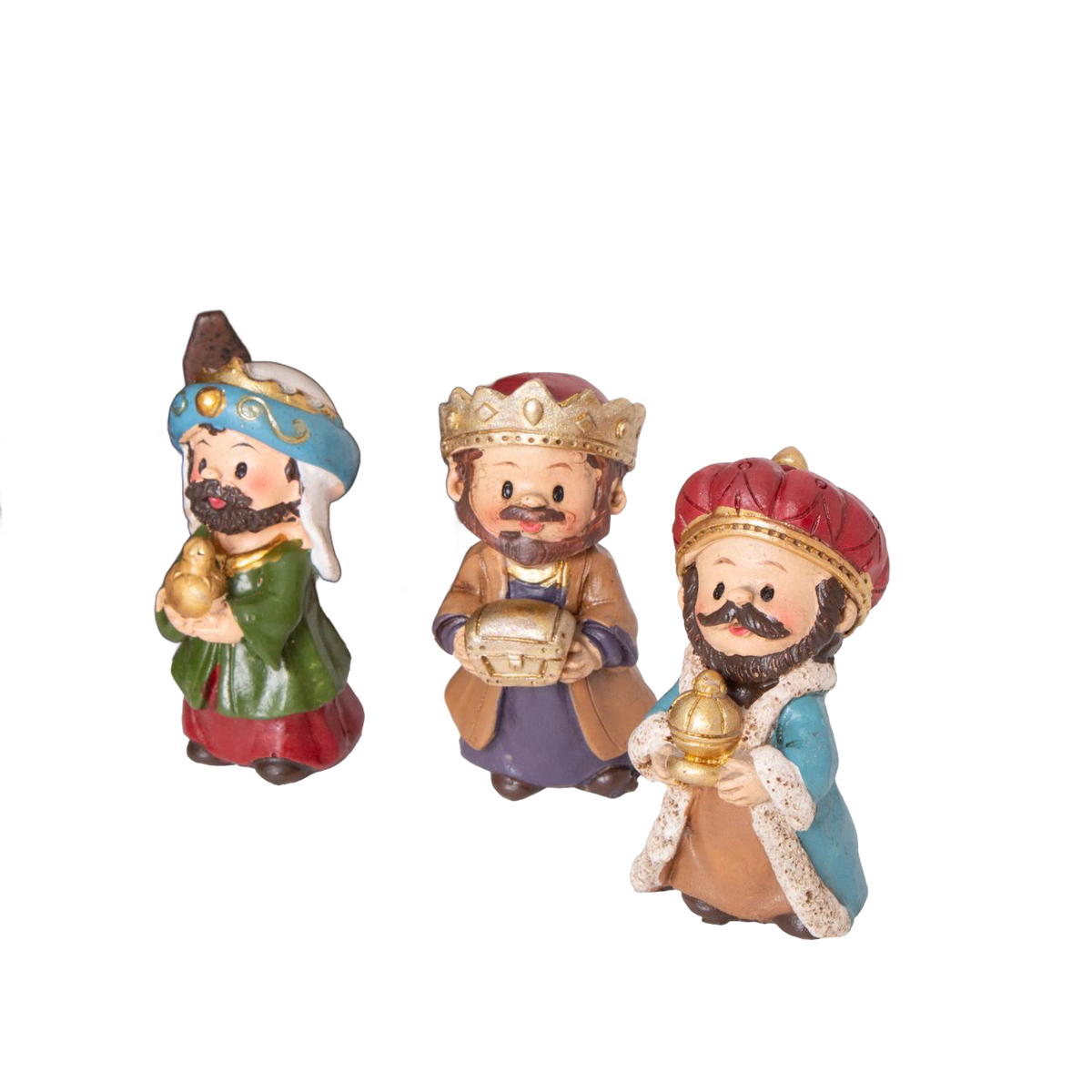 Nativity Set with Metal Creche - 11 pcs