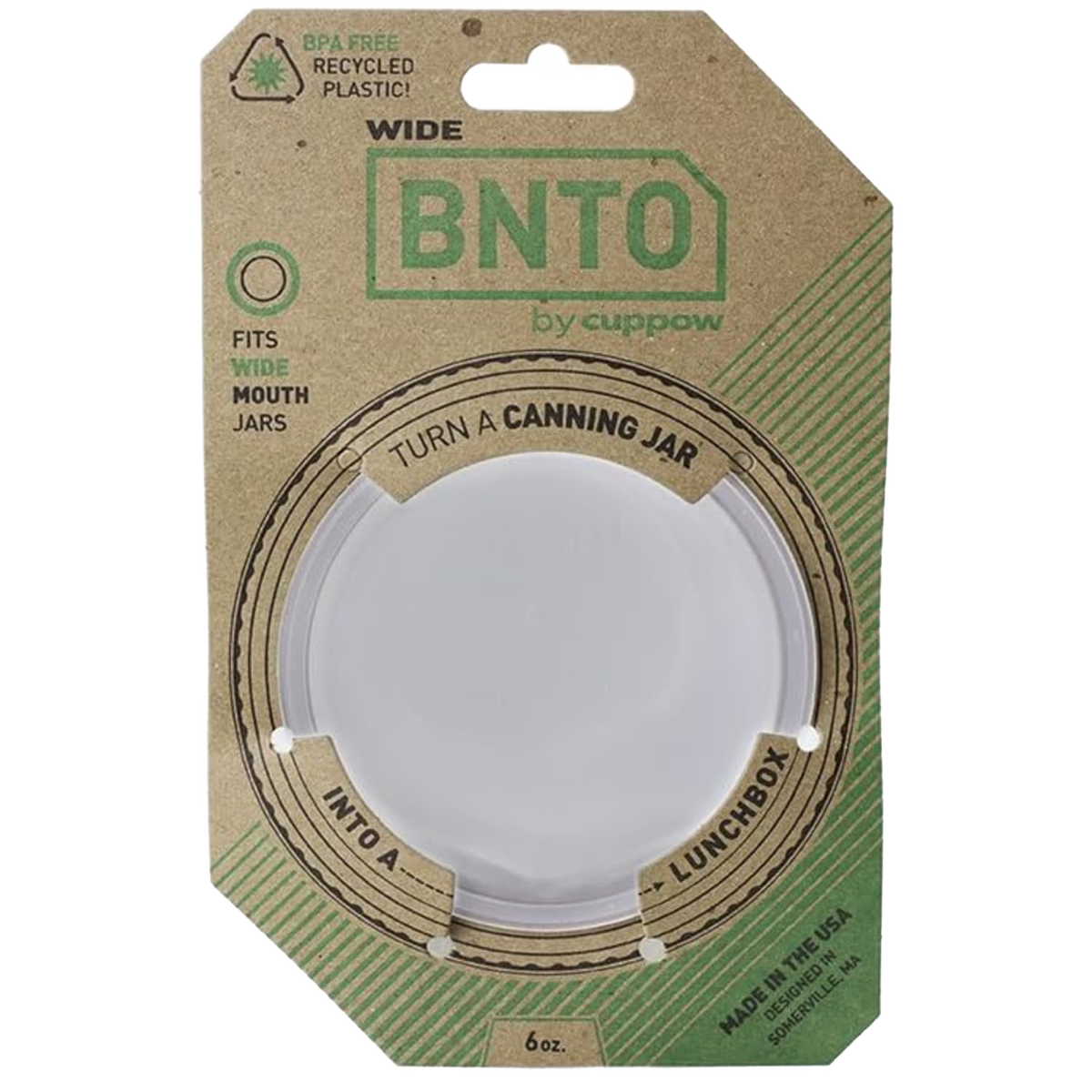 Cuppow Mason Jar Divider Cup (BNTO) - Wide Mouth