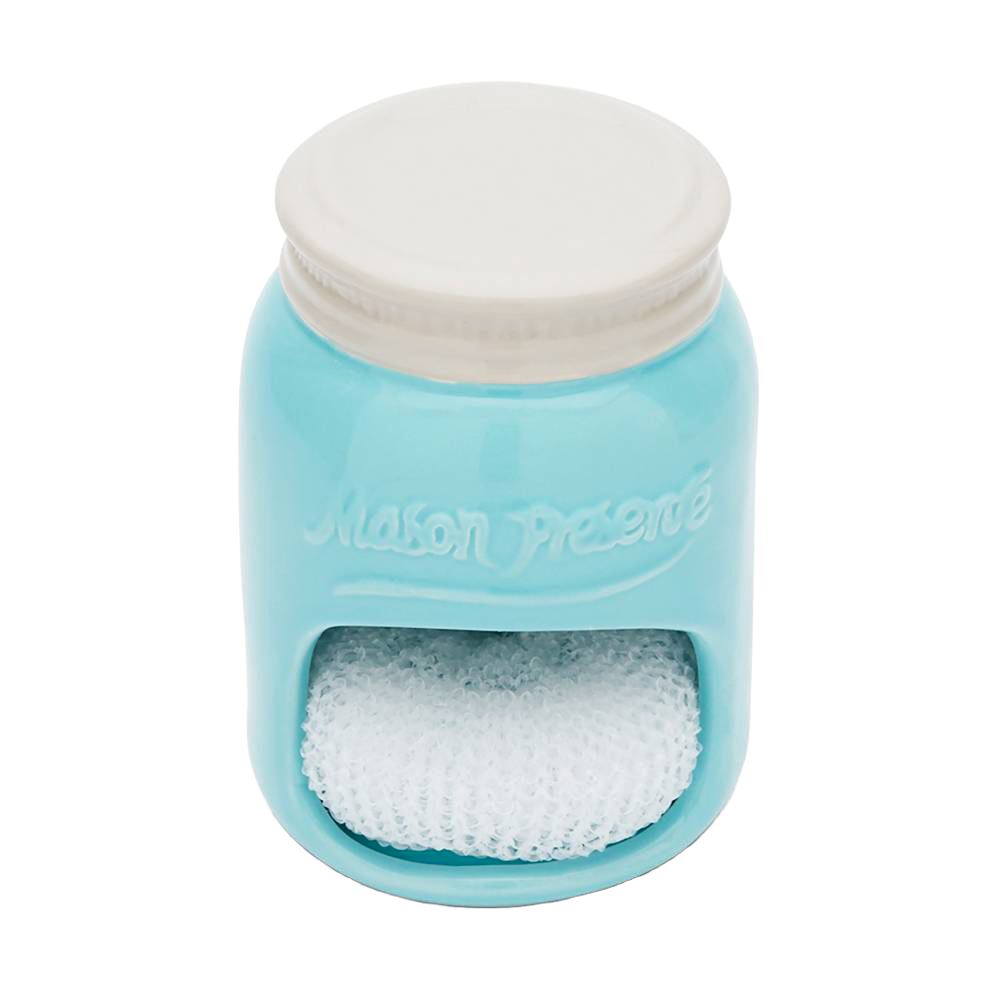 Ceramic Mason Jar Sponge Holder
