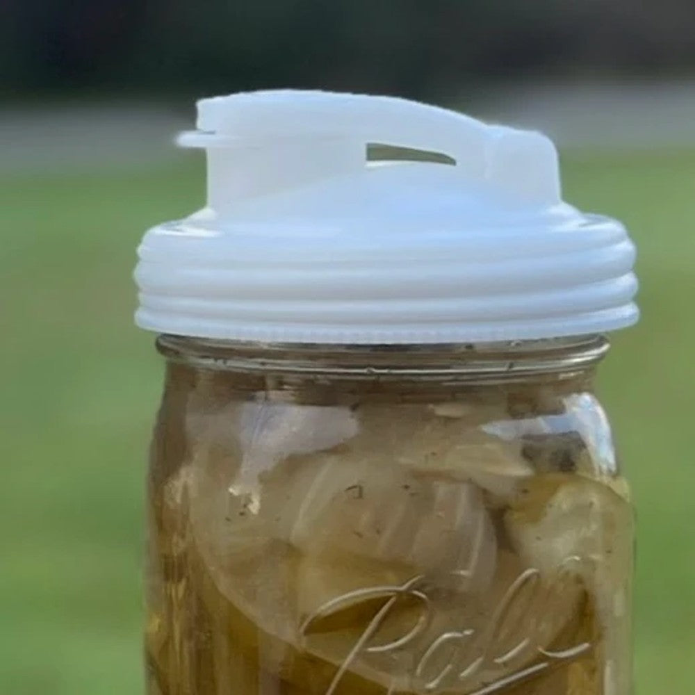 reCAP Mason Jar Pour Lid with Carry Loop - Wide Mouth