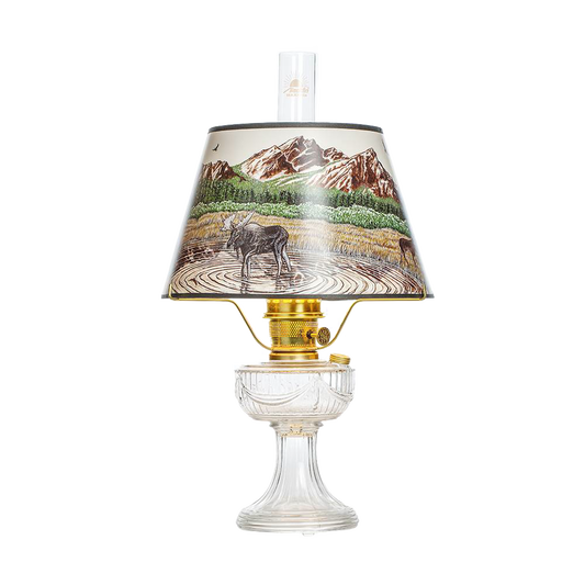 Aladdin Lincoln Drape Oil Lamp with Rocky Mountain Shade