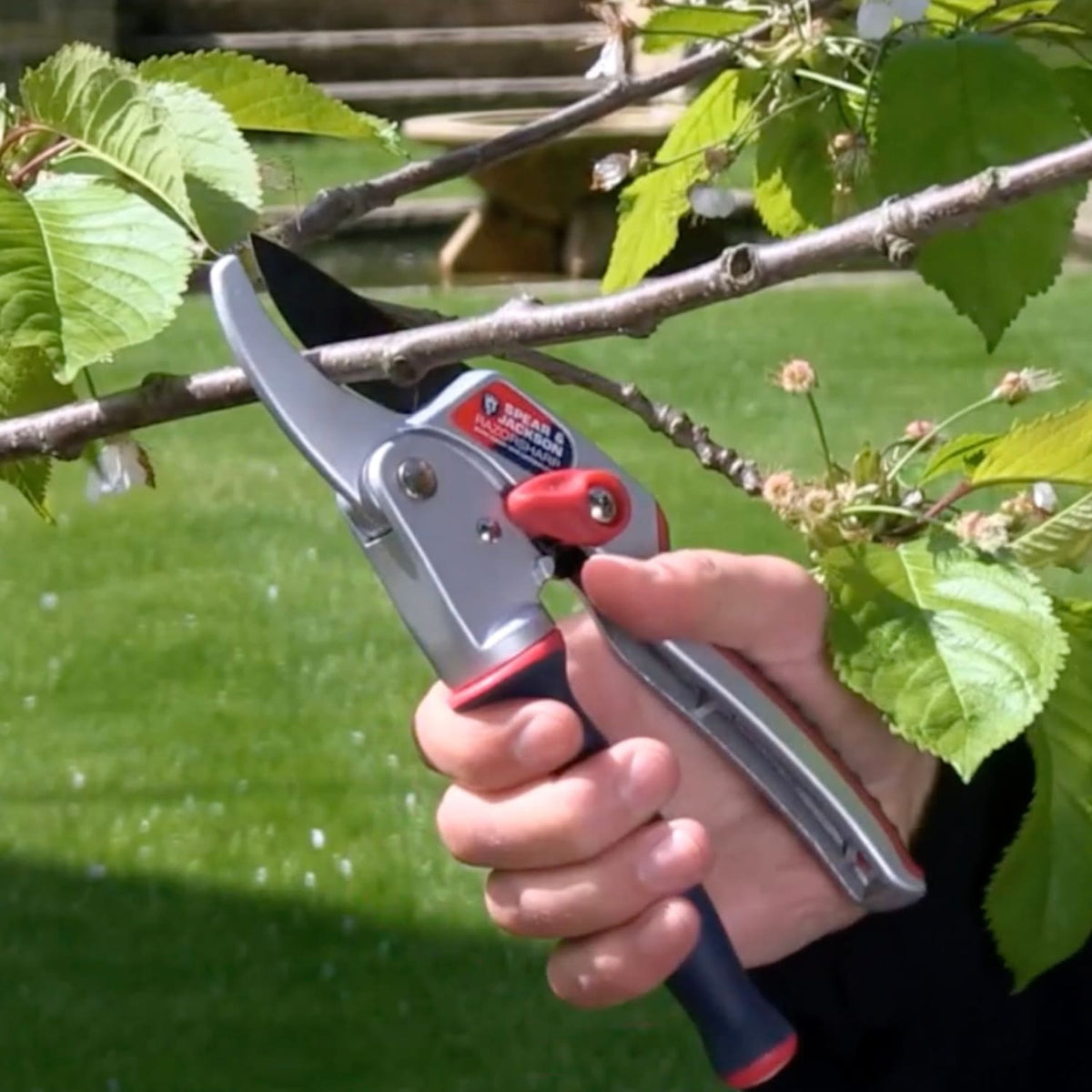 Spear & Jackson Ratchet Anvil Pruners with Twist Handle