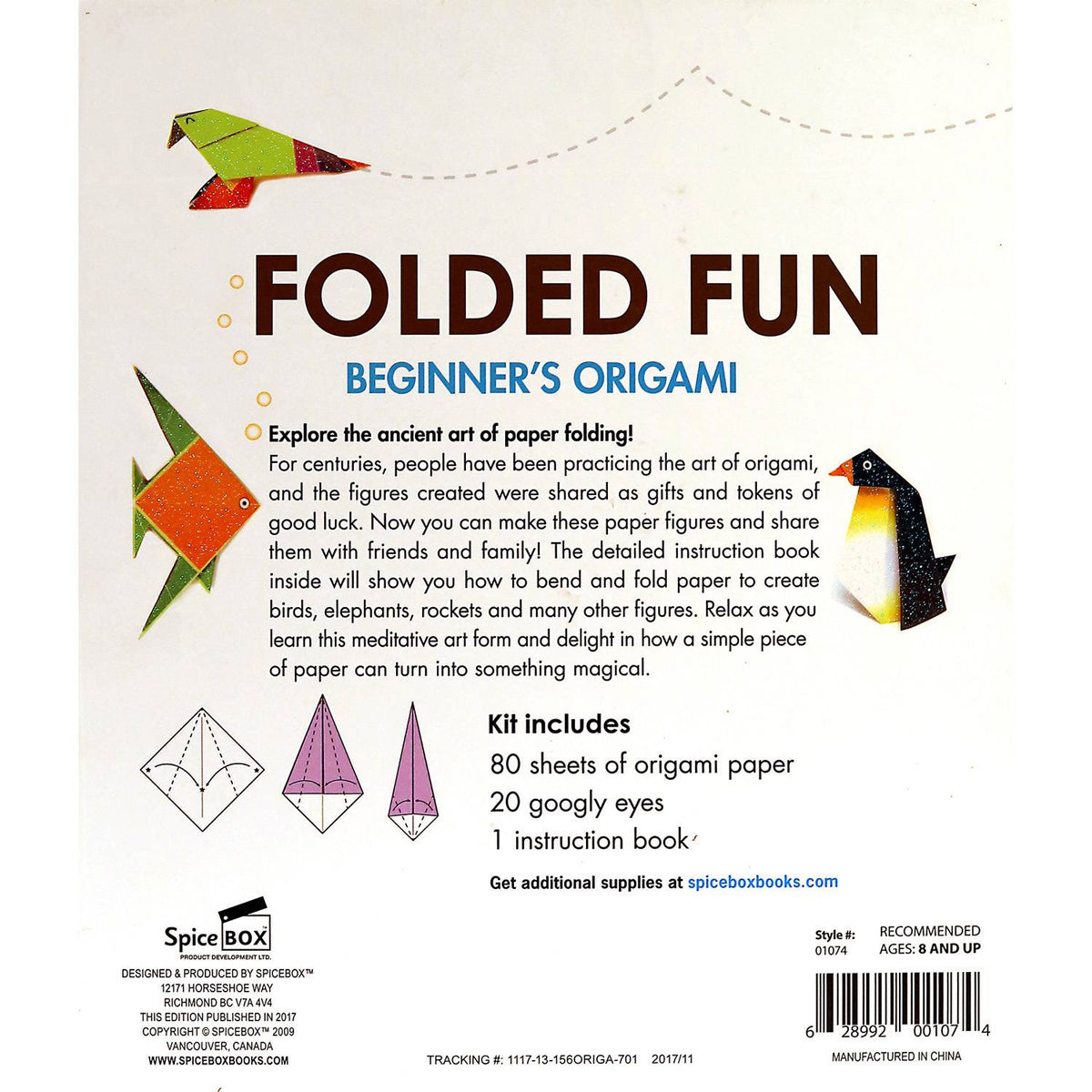 SpiceBox Folded Fun Beginner's Origami