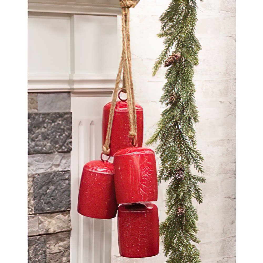 Christmas Cowbells Door Hanger