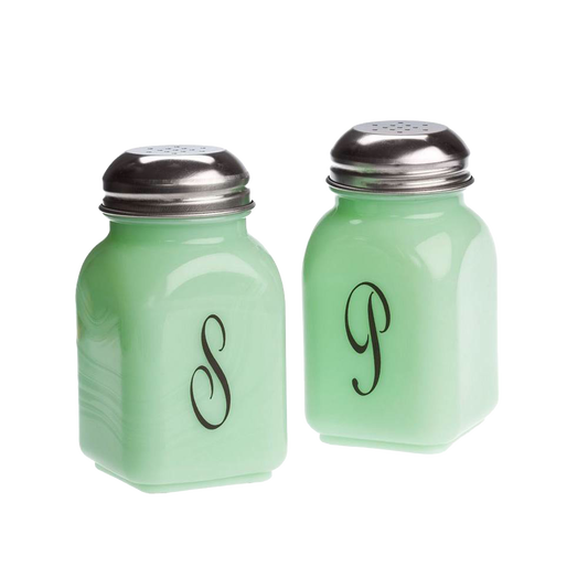 Vintage-Style Glass Salt and Pepper Shakers