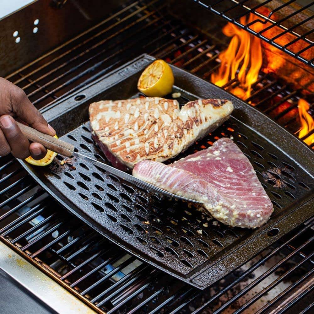 Lodge Cast Iron Grill Topper Pan - 15x12 in