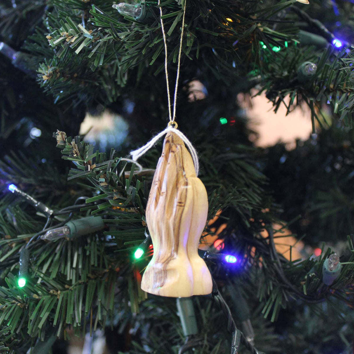 Olive Wood Ornament - Praying Hands