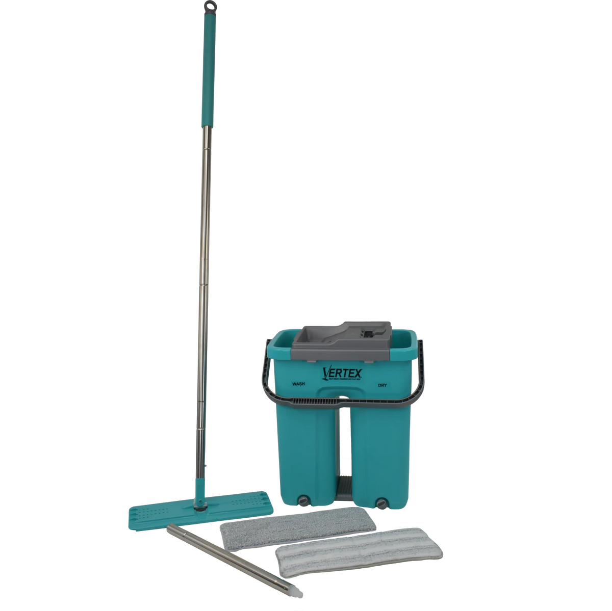 Vertex Self-Cleaning Flat Mop and Bucket Set