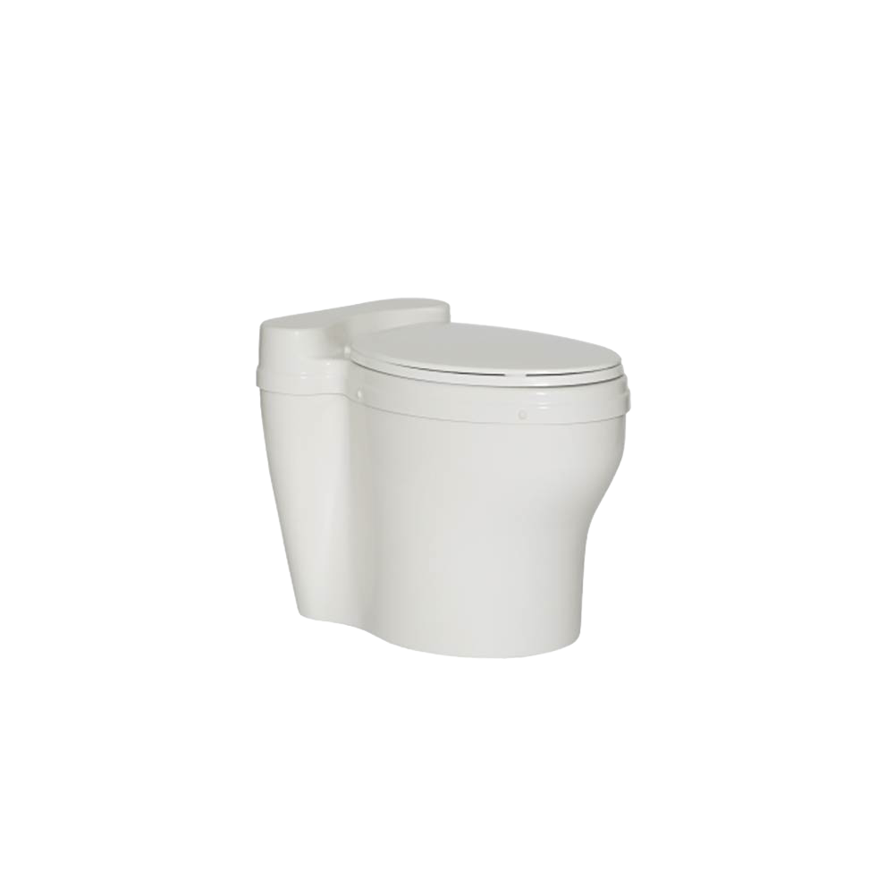 Waterless Elongated Dry Toilet Fixture