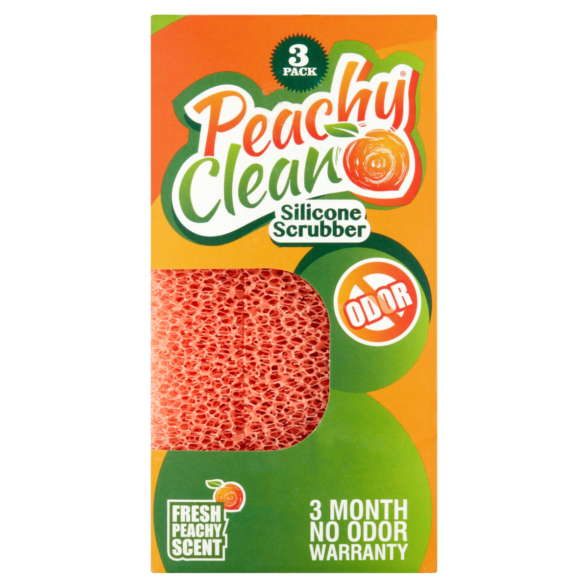 Peachy Clean Silicone Dish Scrubbers