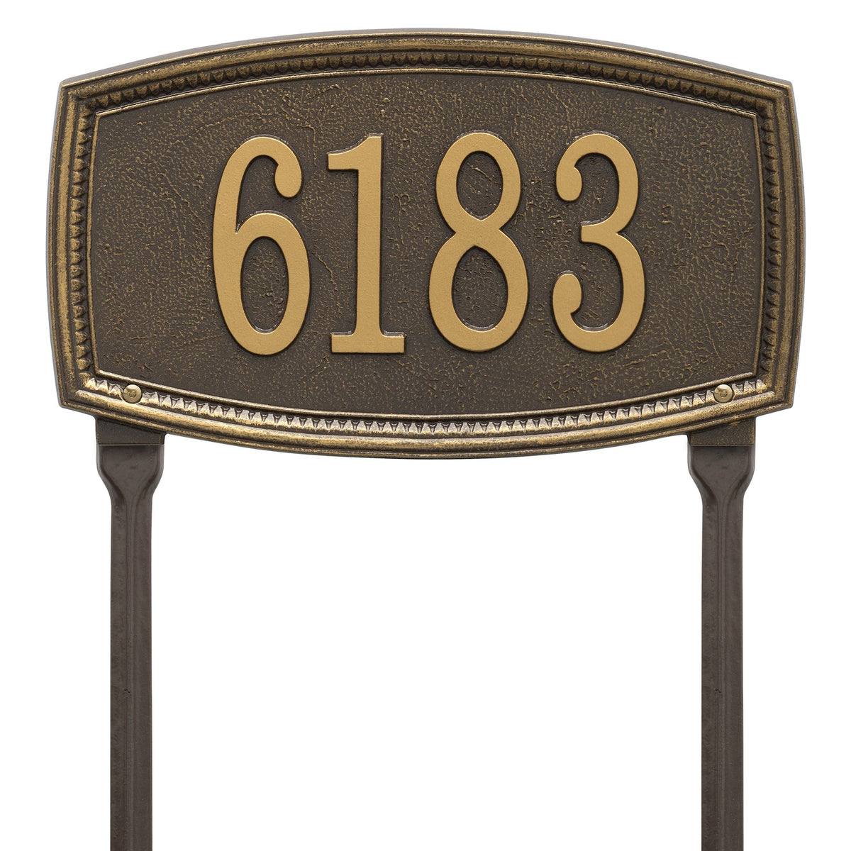 Whitehall Croswell Custom Lawn Plaque - Bronze, 1-Line