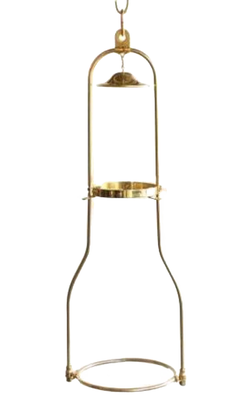 Solid Brass Tilt Frame Hanging Brackets for Oil Lamps