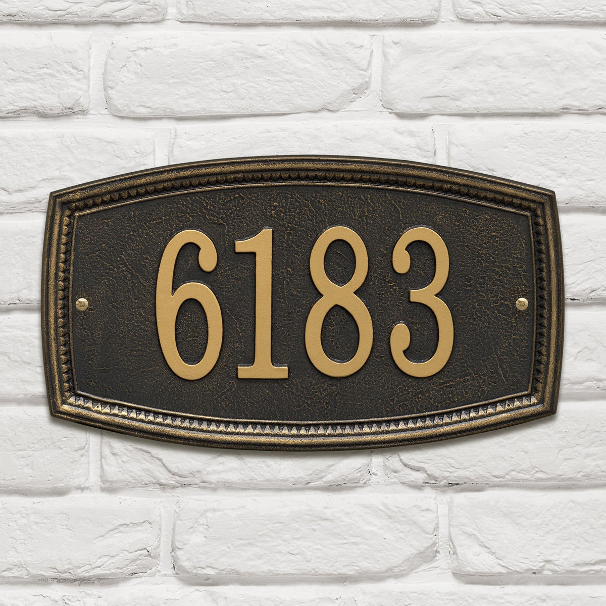 Whitehall Croswell Custom Wall Plaque - Black, 1-Line