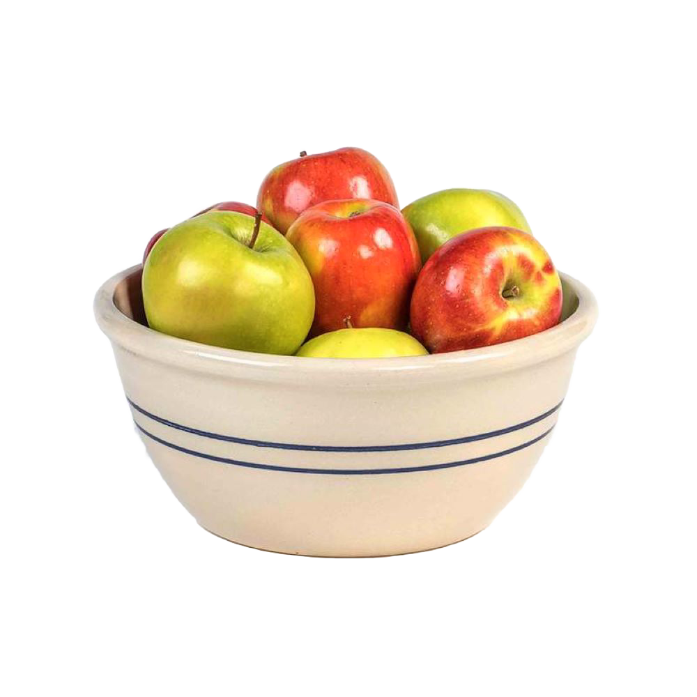 10" Heritage Blue Stripe Stoneware Mixing Bowl