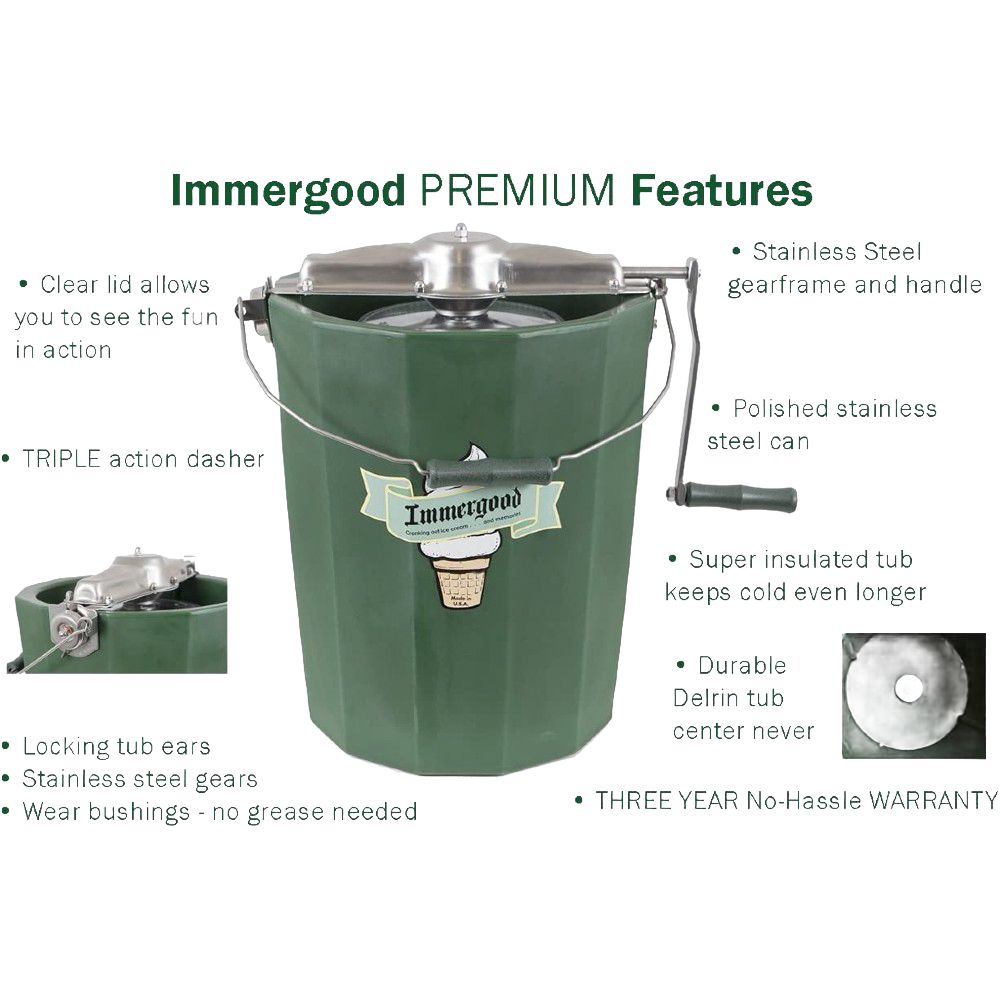 Immergood Amish Ice Cream Freezer