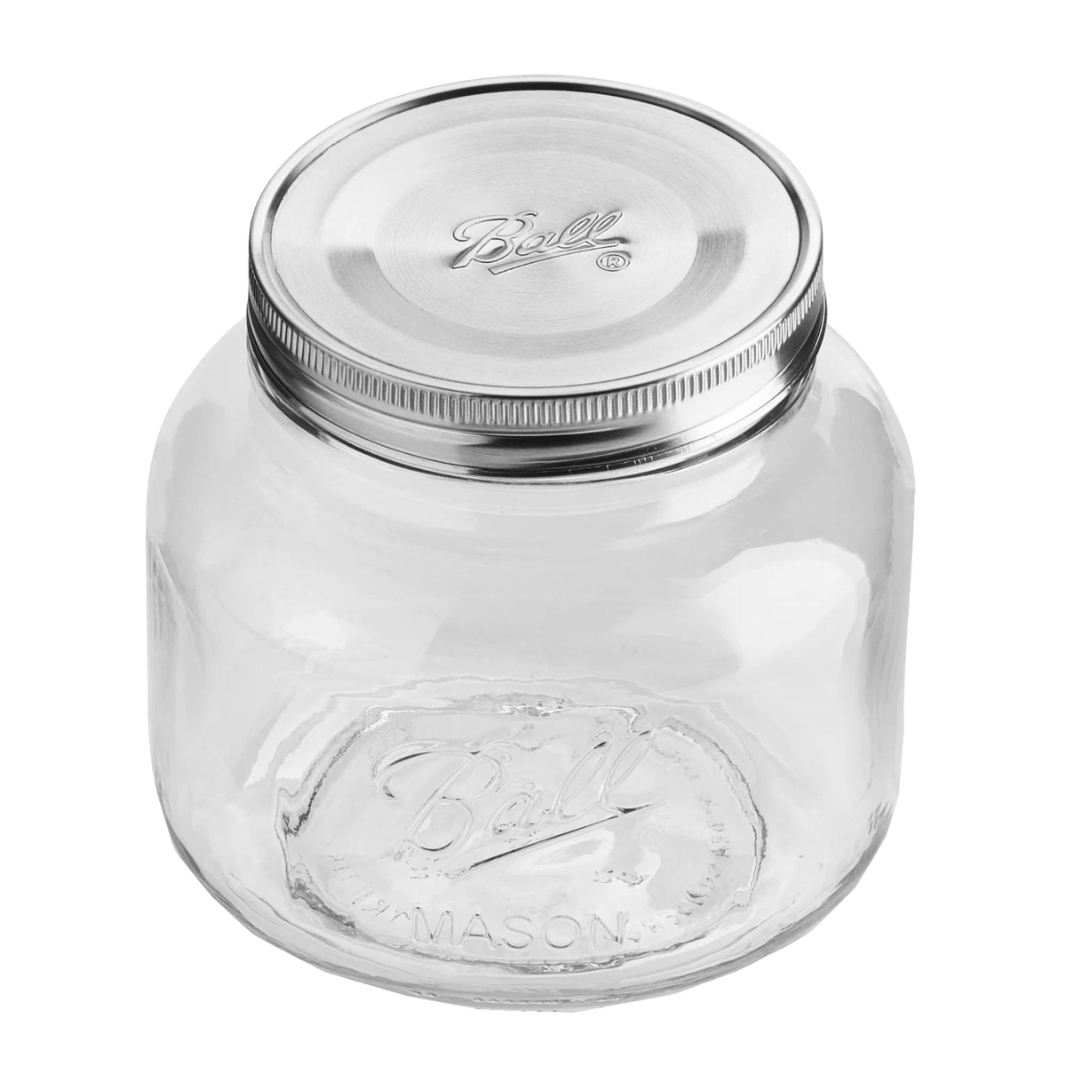 Ball Decorative Storage Jar with Stainless Steel Lid