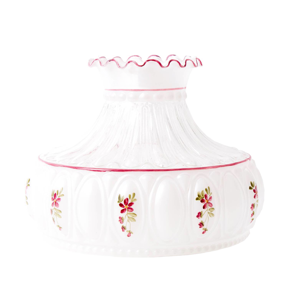 Aladdin Amethyst Rose Glass Oil Lamp Shade