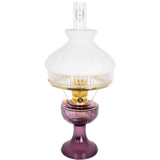 Aladdin Lincoln Drape Oil Lamp with White Top Shade
