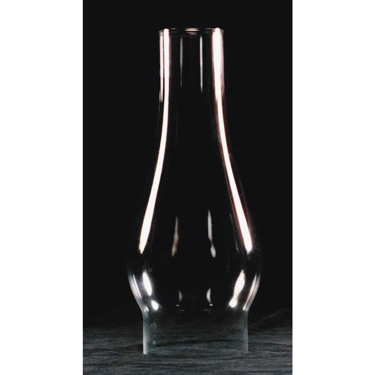 Clear Oil Lamp Chimney - 4" base