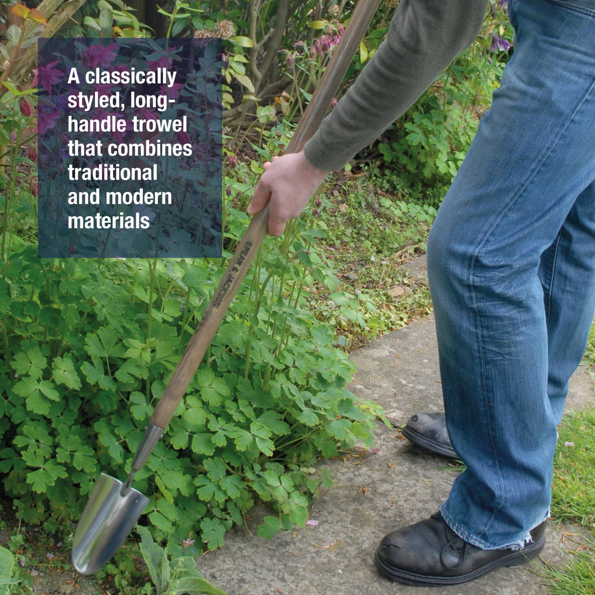 Spear & Jackson Stainless Long-Handled Trowel - 42"