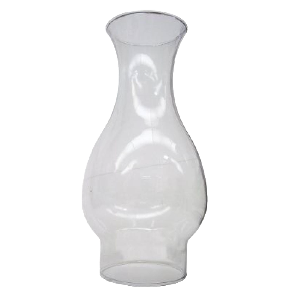 Clear Flare Oil Lamp Chimney - 2-7/8" base